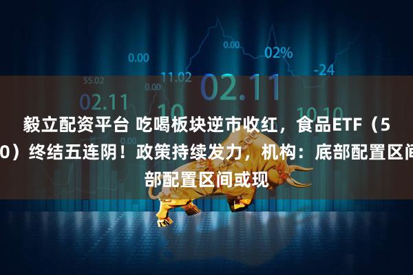 毅立配资平台 吃喝板块逆市收红，食品ETF（515710）终结五连阴！政策持续发力，机构：底部配置区间或现